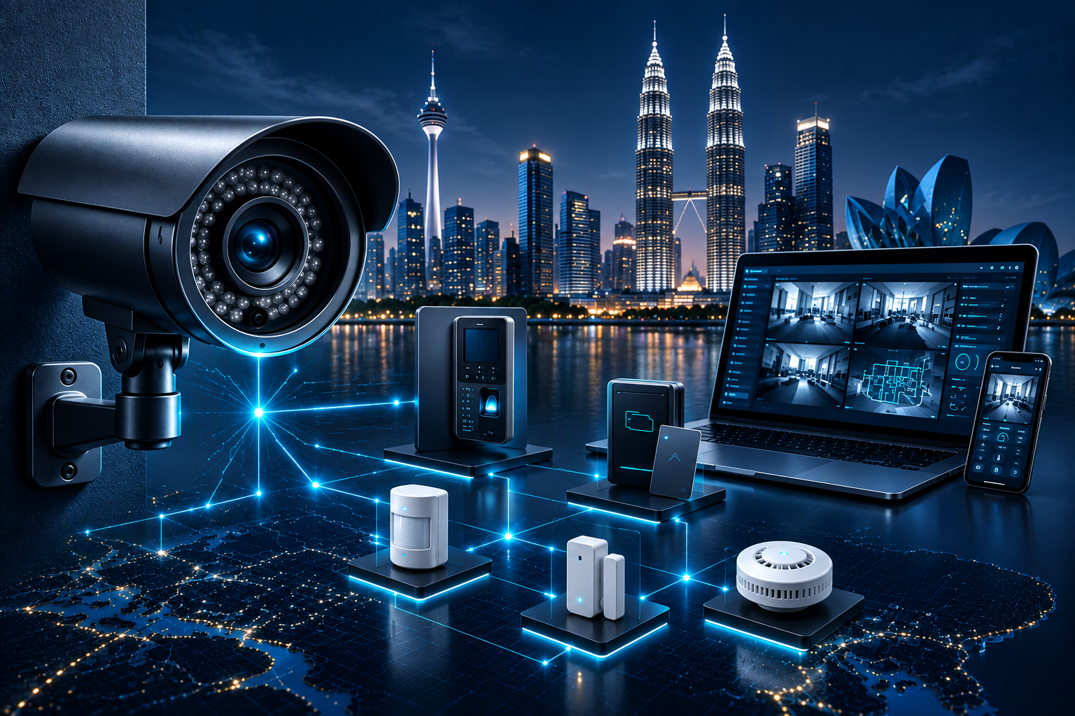 CCTV camera and access control equipment